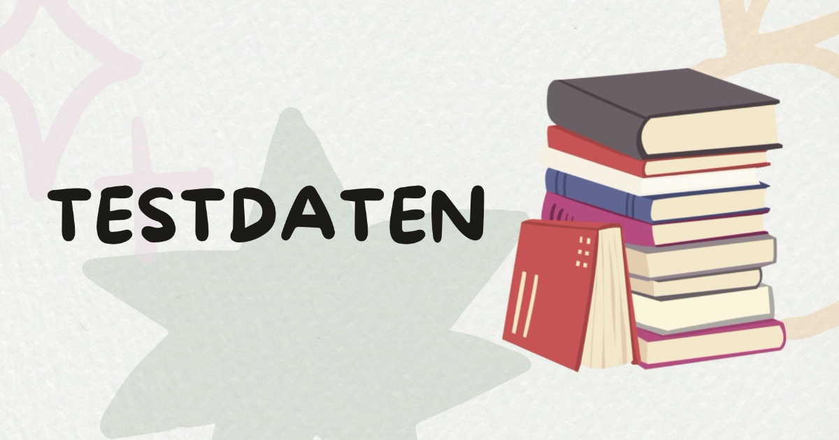 Testdaten: die App vor dem Abonnement ausprobieren