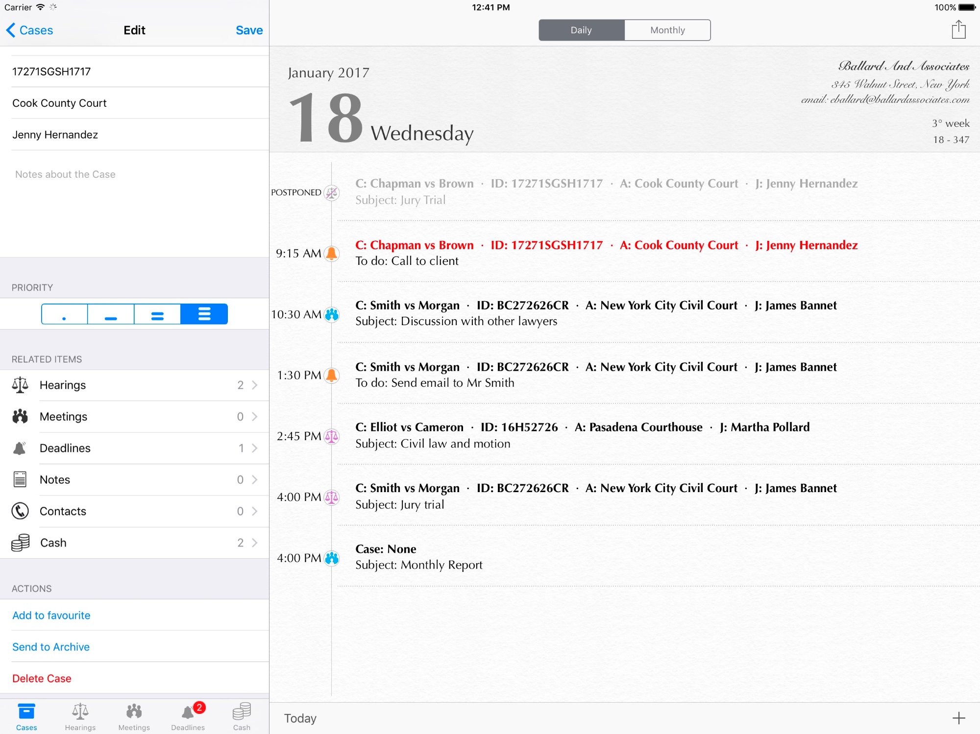Agenda dell'Avvocato versione 5.4 – prima versione in inglese
