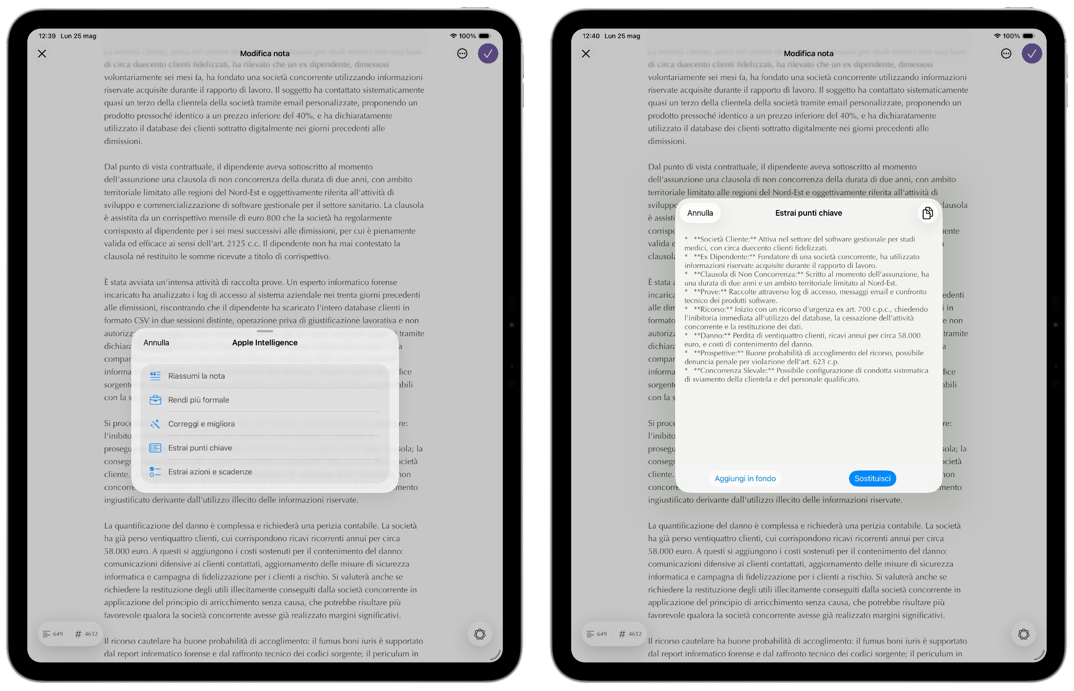 Agenda dell'Avvocato su iPad e iPhone